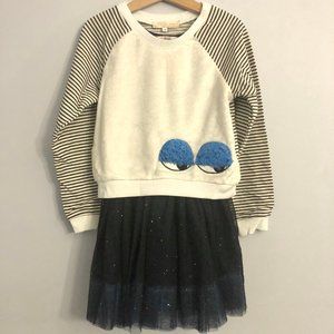 Truly Me Monster Sweatshirt + Tulle Dress …